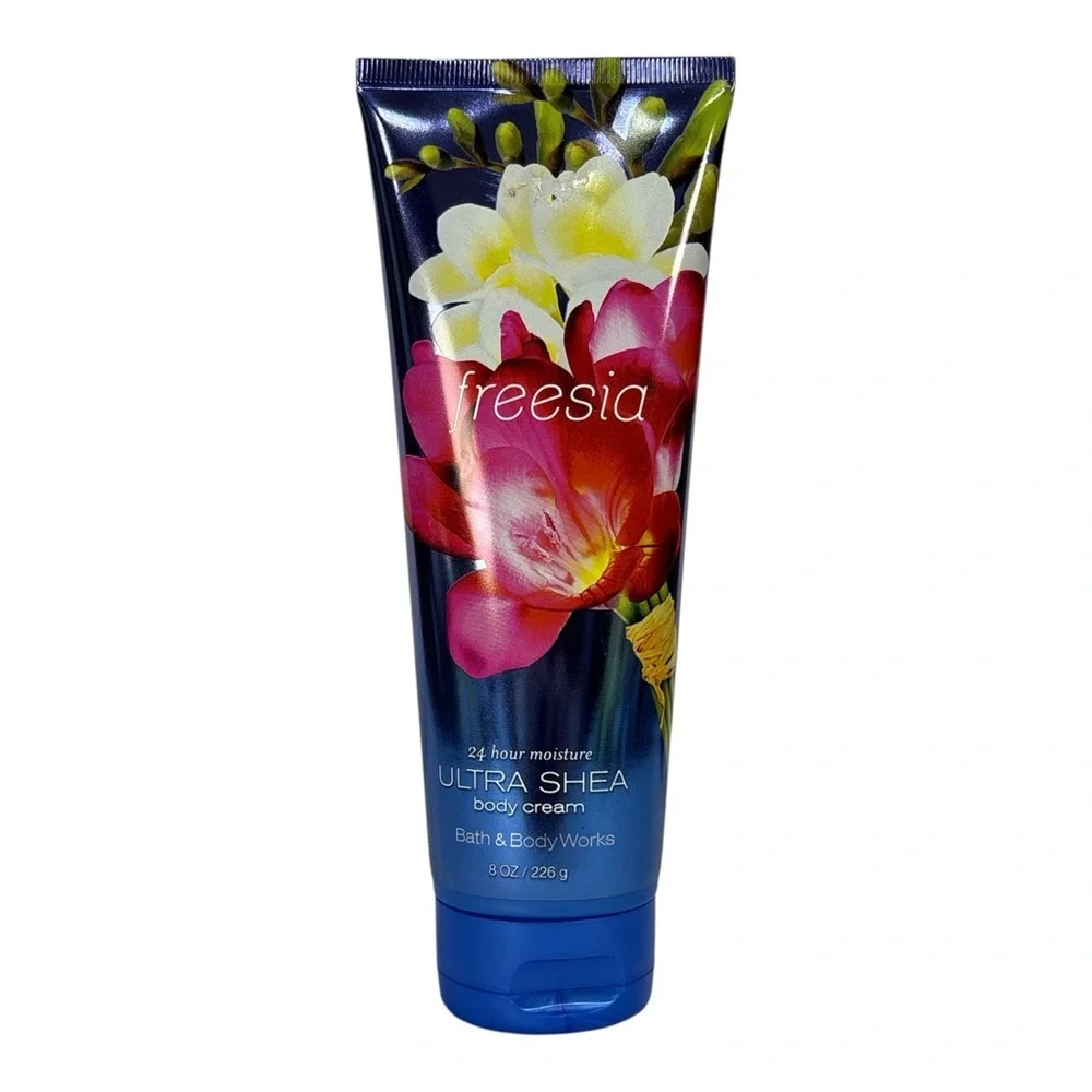 Bath & Body Works Freesia 24-Hour Moisture Ultra Shea Body Cream 8 oz 226g New